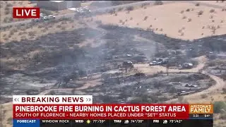 People briefly evacuated due to wildfire south of Florence