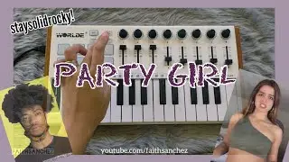 Party Girl - StaySolidRocky (Midi Keyboard Cover) [instrumental]