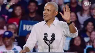 Obama Raps Eminem Lose Yourself After Eminem Introduction At Kamala Harris Detroit Rally
