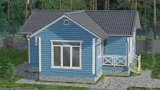 ⭐Проект одноэтажного дома « Клим »