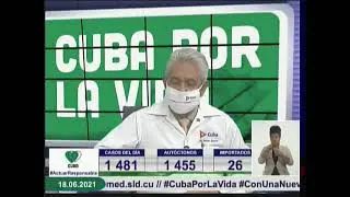 Conferencia de Prensa: Cuba frente a la COVID-19 (18 de junio  de 2021)