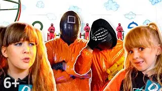 Игра в Кальмара. Все серии в подряд. Игра в кальмара, новый сезон. Испытания для детей. Алиса Киса.