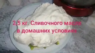 Сливочное масло в домашних условиях, 2,5 килограмма 🧈