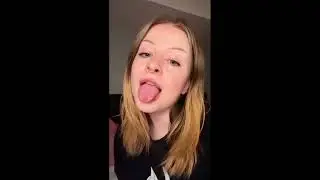 Long tongue girl 24