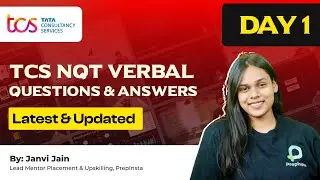 TCS NQT Verbal Questions and Answers Day -1 | TCS OffCampus