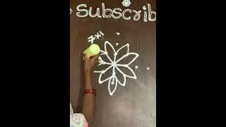 7 Dots Sikku Kolam Designs | Rangoli Shorts #shorts