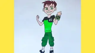 Как нарисовать Бена из Бен тен