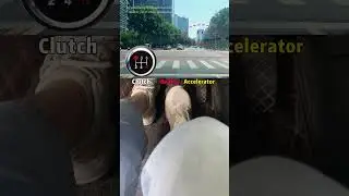 How to drive a manual car at traffic lights 