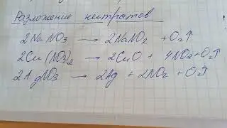 Нитраты.Термическое разложение