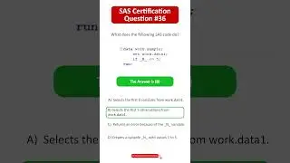 SAS Certification Questions | Question - 36