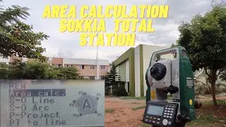 TOTAL STATION BASIC TUTORIAL OF AREA CALCULATION USING SOKKIA || TAMIL