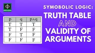 Truth Table and Validity of Arguments