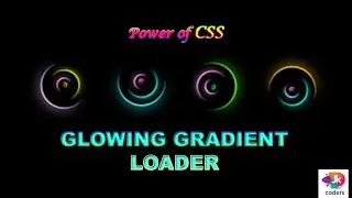 Create awesome glowing gradient loader with CSS3 | Preloader Html Css | Css Animation | JK Coders
