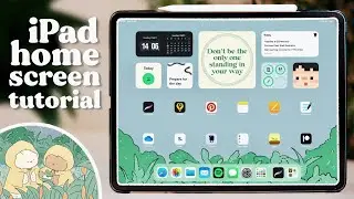 How to Customise your iPad Home Screen | Aesthetic + Productive | iPadOS15 ✧