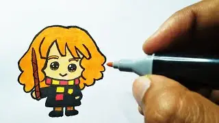 How to Draw Hermione Granger - Harry Potter | Cute Drawings