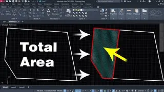 How to subtract a part of an irregular area by entering its value in AutoCAD using a powerful Lisp