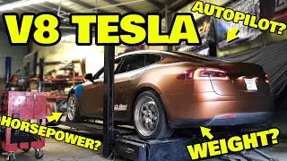 We put the V8 Tesla on the dyno and it didn't disappoint