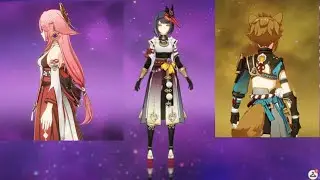 [Genshin Impact 2.1/2.2 Leaks] New Characters of Baal,Yae,Sara and Gorou Animation