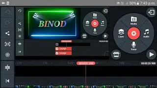 How to make name text video in Kine Master || Text editing || RBI Tech