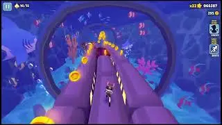 Ji Young Surfs with Electro Shock in Vegas Queens! 🎇🚇 #subwaysurfers