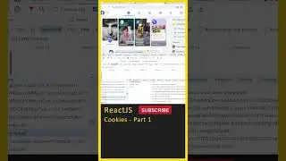 ReactJS Tutorial (Cookies - 1) React JS Tutorial For Beginners In Telugu, React Full Course 