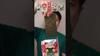 EATING TAO KAE NOI SEAWEED #asmr #mukbang