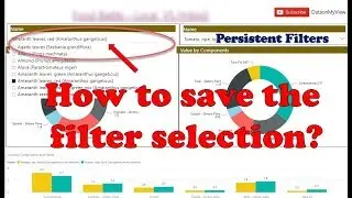Power BI Persistent Filter? How to save the filters in Power BI?