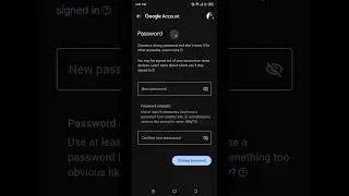 How to Change Password in Google Account