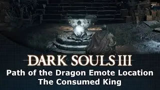 Dark Souls III Path of the Dragon Emote Location The Consumed King