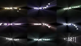 Alight Motion Rays Text Effect Preset | Link/XML | Alight Motion VFX Pack