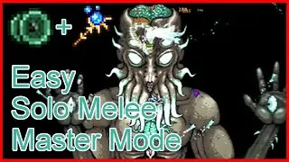 Easiest Way Solo Melee Vs Moon Lord In Master Mode Terraria (v1.4.4.9)