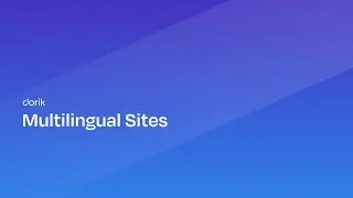 How to create a multilingual website | Website Development | Dorik