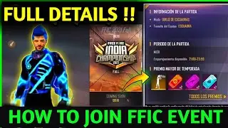 FFIC How To Participate In Free Fire India championship 2021 Tournament | FFIC 2021 Fall Event