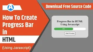 How to create progress bar in html