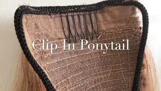 How to make CLIP IN HAIR PONYTAIL, CLIP IN HAIR PONYTAIL DIY, free hair tutorials for all stylists