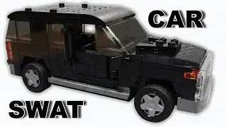 Lego SWAT Car MOC Building Instructions | Stop Motion