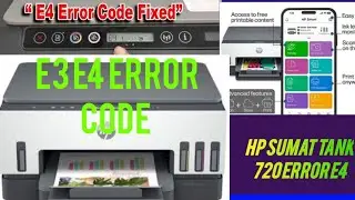 hp Smart Tank 720 /730 Error 