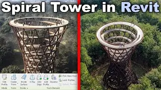 Spiral Tower in Revit Tutorial