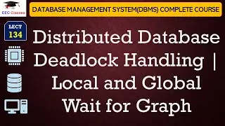 L134: Distributed Database Deadlock Handling | Local and Global Wait for Graph | DBMS Lectures
