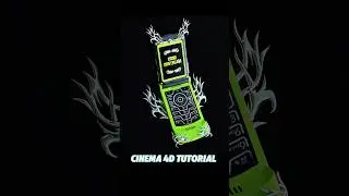 🤯😎 DOPE CHROMETYPE MOTOROLA FLIP ANIMATION 😎🤯 #cinema4d #cinema4dtutorial