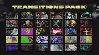 Pack of 30 Grunge Scribble Transitions After Effects Template