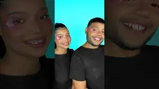 MAKE DE CARNAVAL COM MINHA IRMÃ 💖 comentem se querem que trago ela mais vezes… #carnaval #shorts