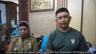 Peringati HUT Ke-78 RI,  Kodim Batang Gelar Baksos Donor Darah