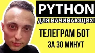 🐍 Пишем Telegram Бот на Python с нуля ЗА 30 МИНУТ/Телеграм Bot для начинающих 