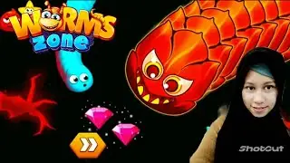BERMAIN GAME | CACING RAKUS WORMSZONE.Oi - GAMEPLAY IOS ANDROID #indonesia