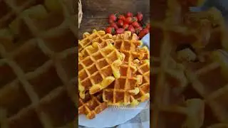 Творожные венские вафли в вафельнице 🧇 мягкие внутри и хрустящие снаружи