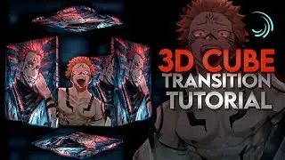 3D Cube Split / Hollow Box + Flip Transition Tutorial | Alightmotion Tutorial