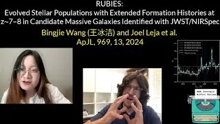 AAS Journal Author Series: Bingjie Wang (王冰洁) and Joel Leja on 2024ApJ...969L..13W
