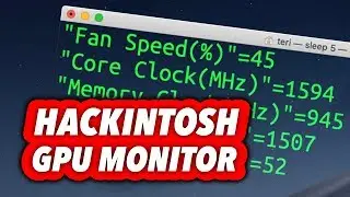 How To Monitor Your GPU in macOS HACKINTOSH for FREE !!!