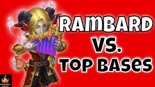 RAMBARD Castle Clash New Hero Vs. Top Heroes Bases